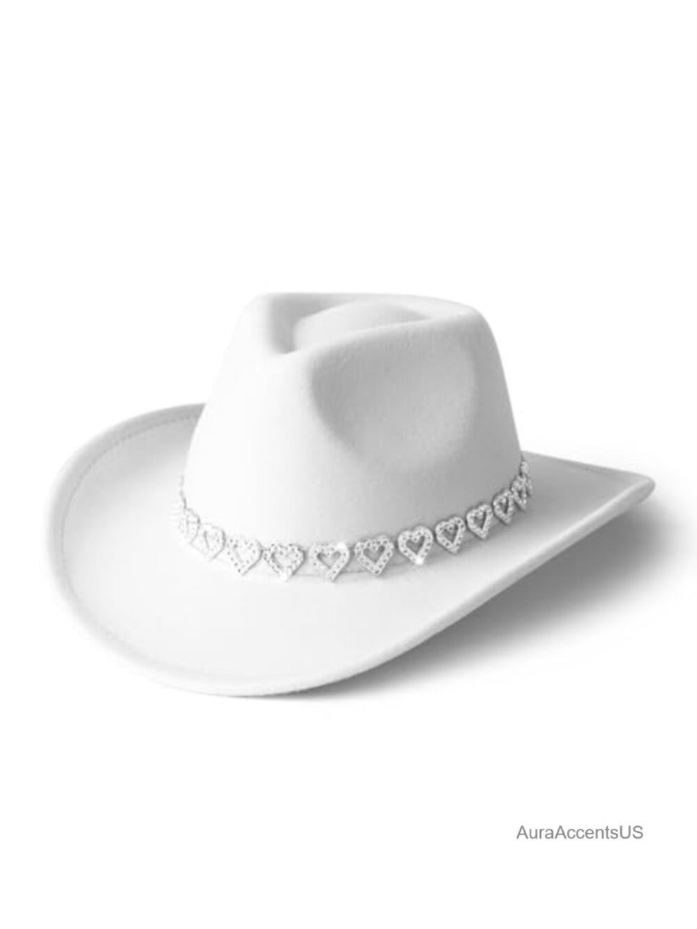 Western Cowboy Hat Wide Brim Felt Cowgirl Hat Adjustable